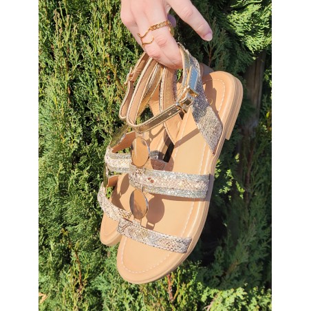 Sandales femme Amanda beiges