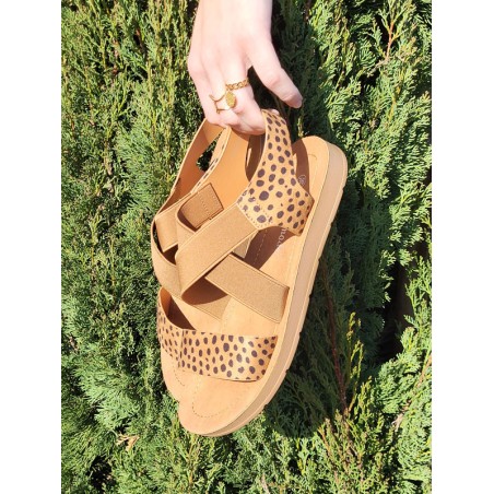 Sandales femme Angela camel