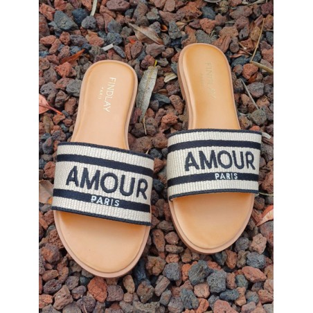 Mules femme Amour noires