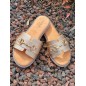 Mules femme Tiffany dorées
