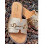 Mules femme Tiffany dorées