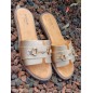 Mules femme Tiffany dorées