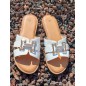 Mules femme Jamie blanches