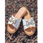 Mules femme Jamie blanches