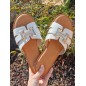 Mules femme Jamie blanches