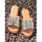 Mules femme Jamie dorées
