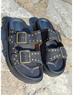Mules femme Manon noires
