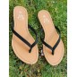 Tongs femme Eliane noires