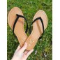 Tongs femme Eliane noires