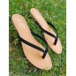 Tongs femme Eliane noires