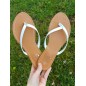 Tongs femme Eliane blanches
