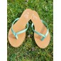 Tongs femme Eliane vert d'eau