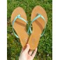 Tongs femme Eliane vert d'eau