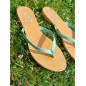 Tongs femme Eliane vert d'eau