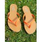 Tongs femme Eliane orange fluo