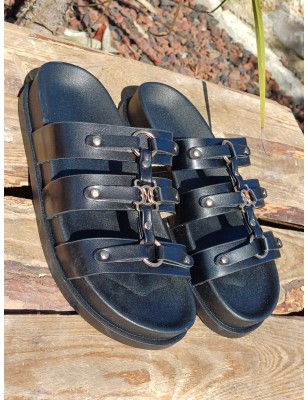 Mules femme Manissa noires