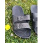 Mules femme Siska noires pailletées