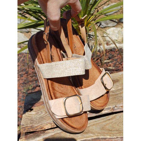 Sandales femme Lizon beiges