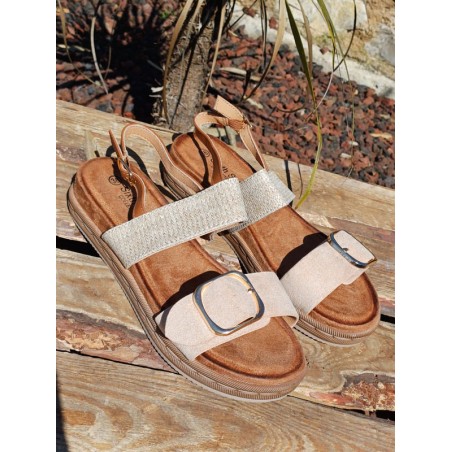 Sandales femme Lizon beiges