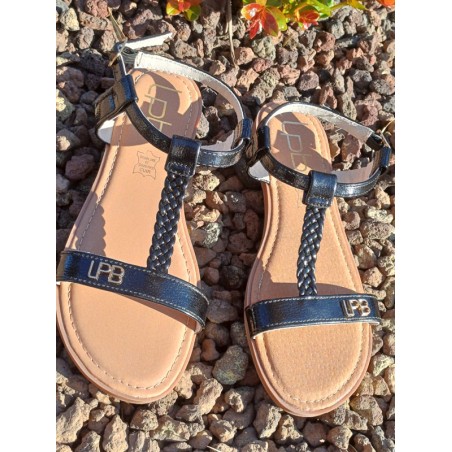 Sandales femme LPB Lie noires