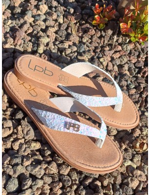 Tongs femme LPB Liria blanches