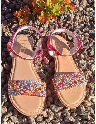 Sandales femme LPB Laya multicolores