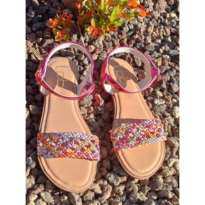 Sandales femme LPB Laya multicolores