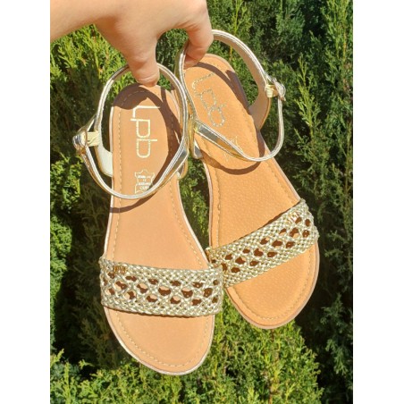 Sandales femme LPB Laya dorées