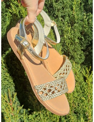 Sandales femme LPB Laya dorées