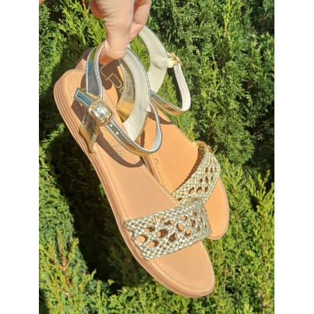 Sandales femme LPB Laya dorées