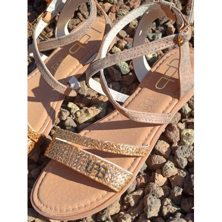 Sandales femme LPB Loa bronze