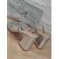 Escarpins femme strass Cory argentés Escarpins femme strass Cory argentés