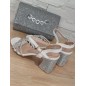 Escarpins femme strass Chiva blancs