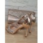 Escarpins femme strass Alva champagne