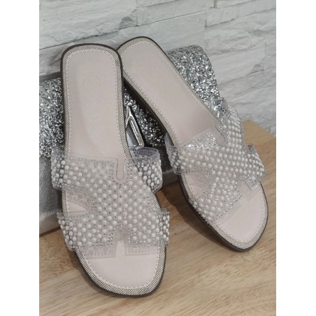 Mules femme Eliza transparentes
