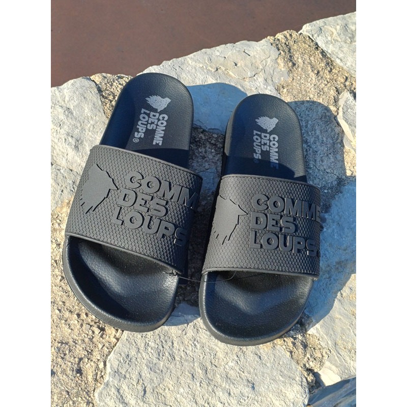 Claquettes homme Comme Des Loups Cla noires