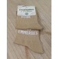 Chaussettes à paillettes duo "reine des emmerdes" dorées