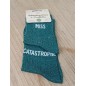 Chaussettes à paillettes duo "miss catastrophe" vertes