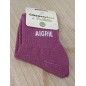 Chaussettes à paillettes "aigrie" violettes