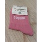 Chaussettes à paillettes "coquine" roses