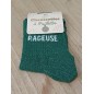 Chaussettes à paillettes "rageuse" vertes