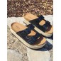 Mules femme Isalia noires