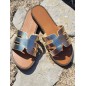 Mules femme Evy dorées