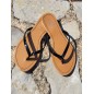 Tongs femme Eliane noires
