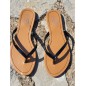 Tongs femme Eliane noires