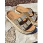Mules femme Isalia dorées
