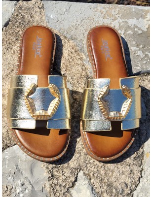 Mules femme Alary dorées
