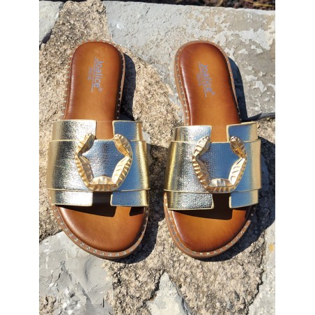 Mules femme Alary dorées