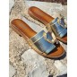 Mules femme Alary dorées