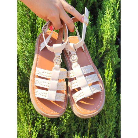 Sandales femme Elona beiges